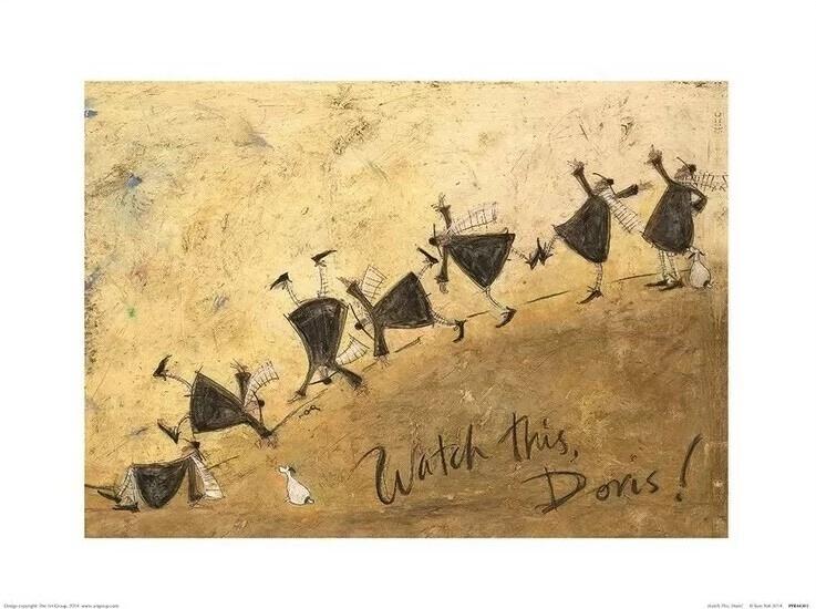 Plakat Sam Toft - Se her, Doris! Kunsttryk, Sam Toft (40 x 30 cm)