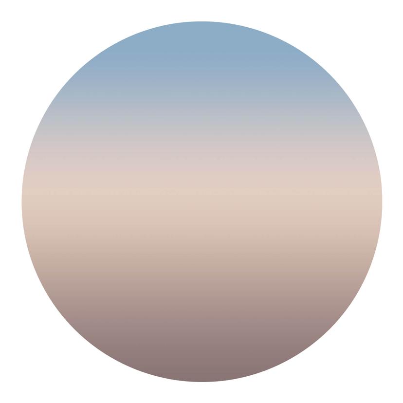 Adesivo tondo - Ombre alba