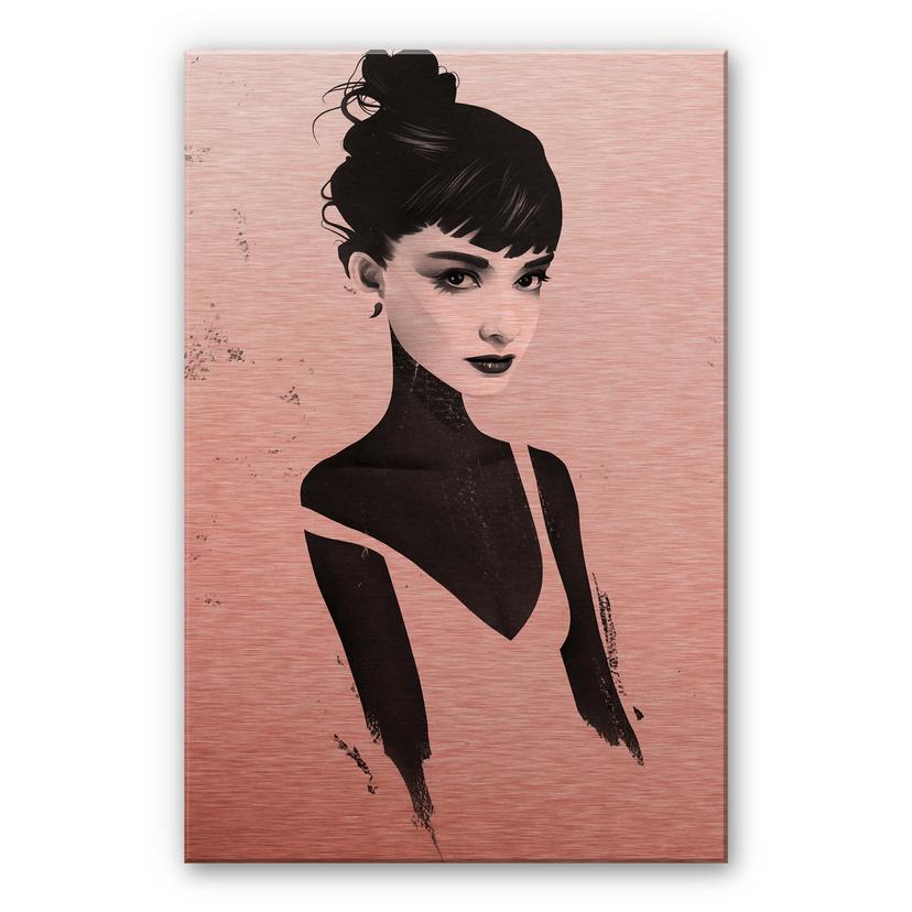 Alu-Dibond med kobbereffekt - Ireland - Oh Audrey – print på aluminium (Alu-Dibond)