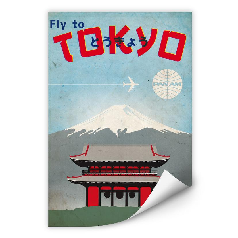 Wallprint PAN AM - Fly to Tokyo