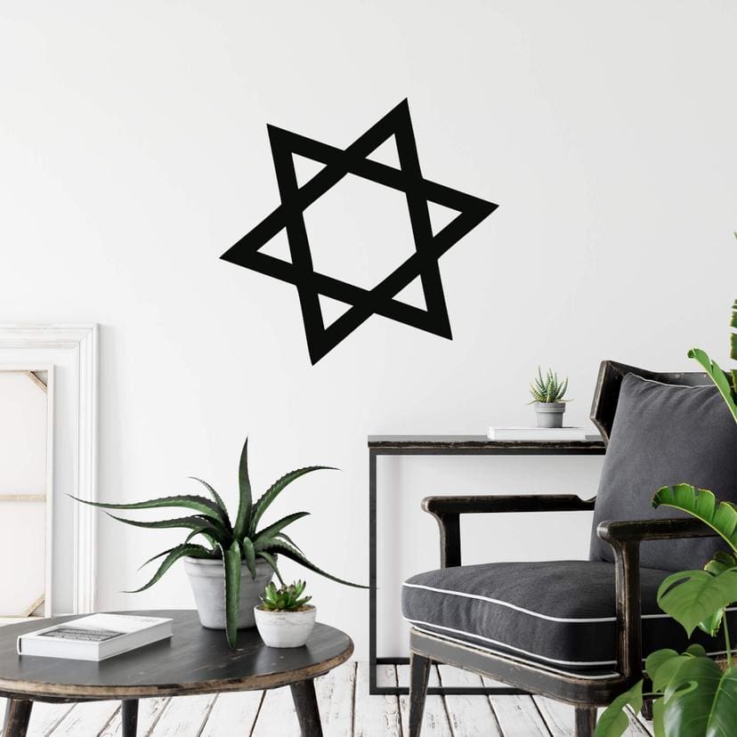 Wallsticker - Davids Stjerne