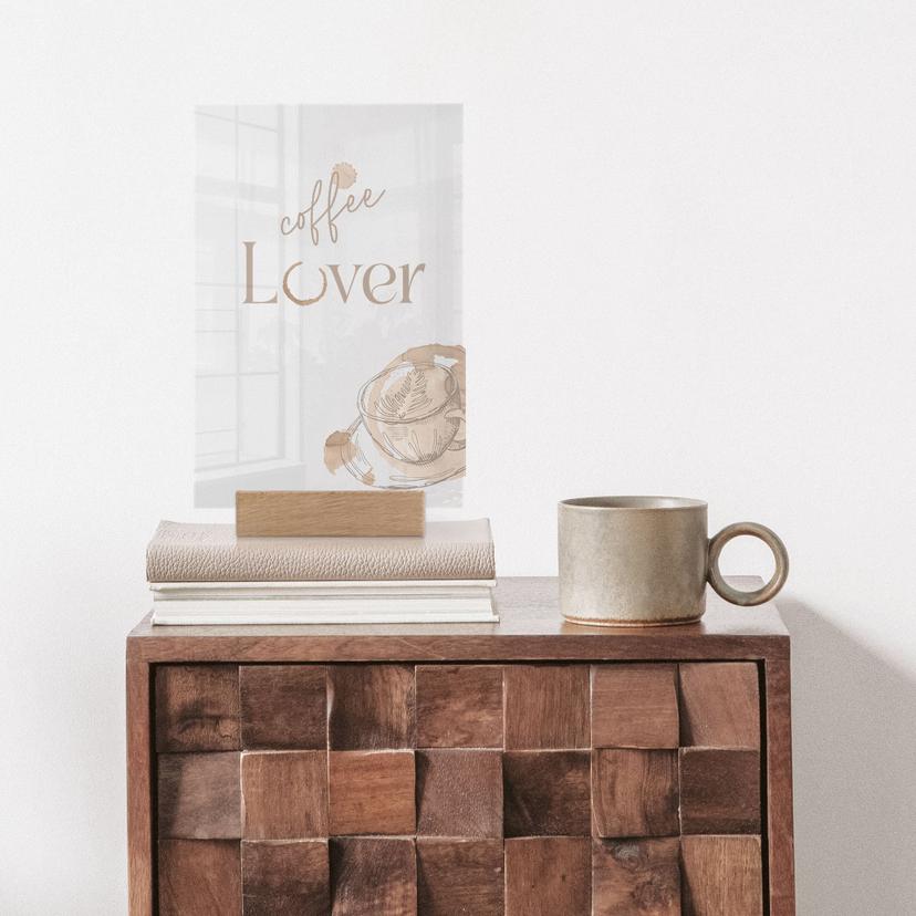 Tischaufsteller Spruch - Coffee Lover