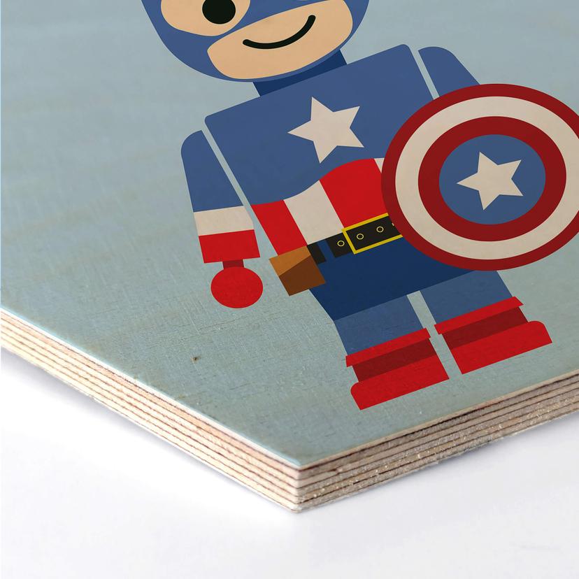Esagoni legno Gomes - Captain America