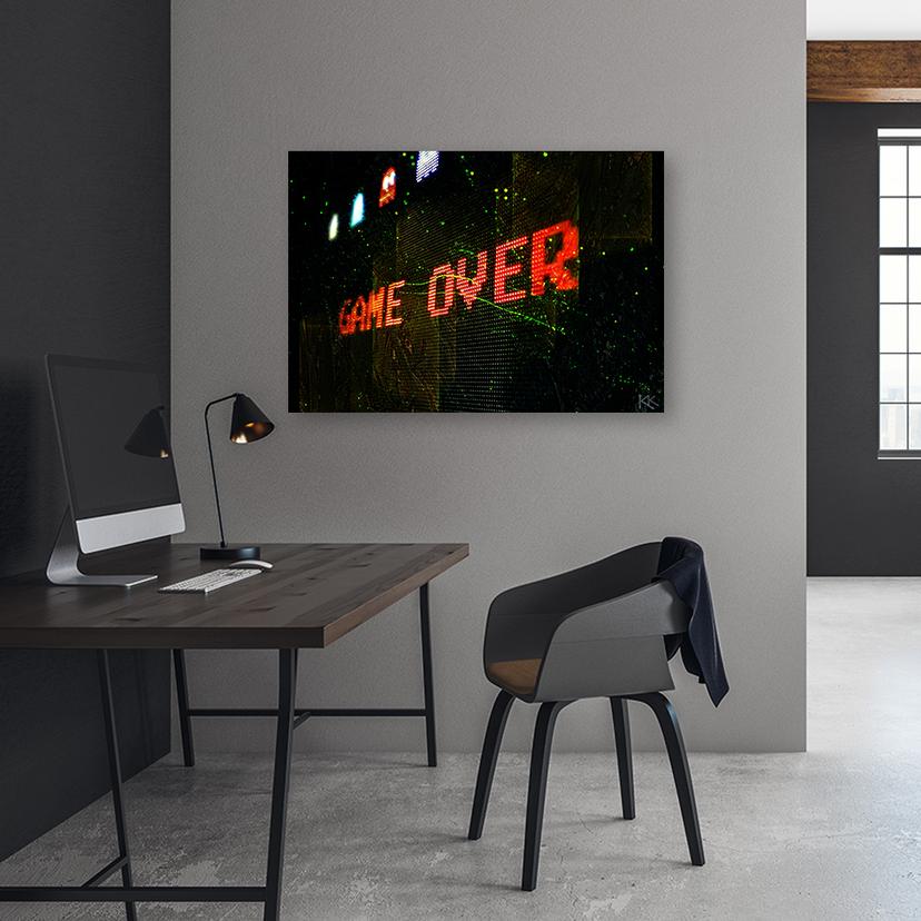 Stampe su tela, Game Over game console