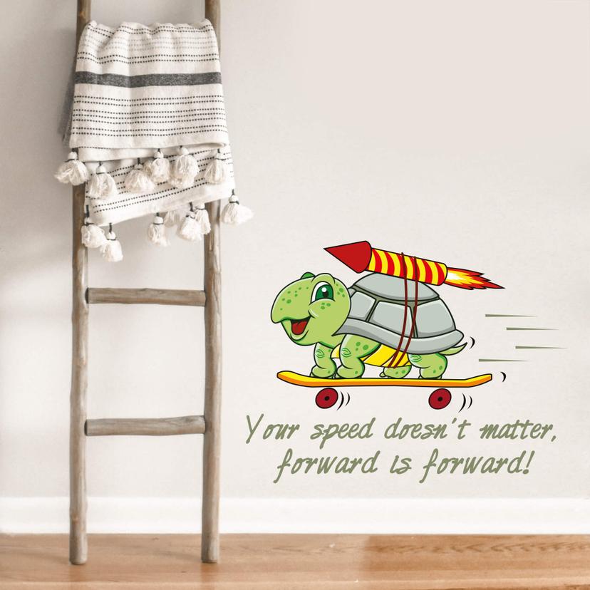 Wallsticker -  Your speed doesn't matter...