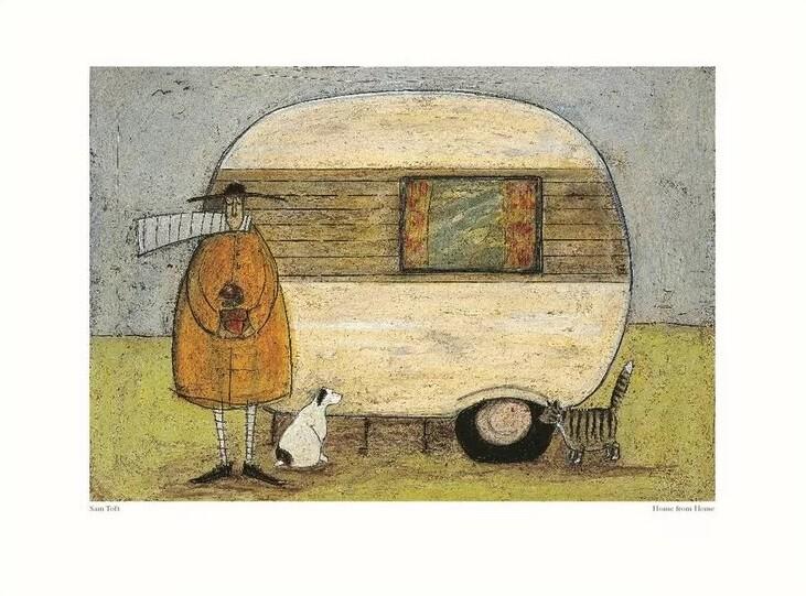 Plakat Sam Toft - Home from Home kunsttryk, Sam Toft (30 x 40 cm)