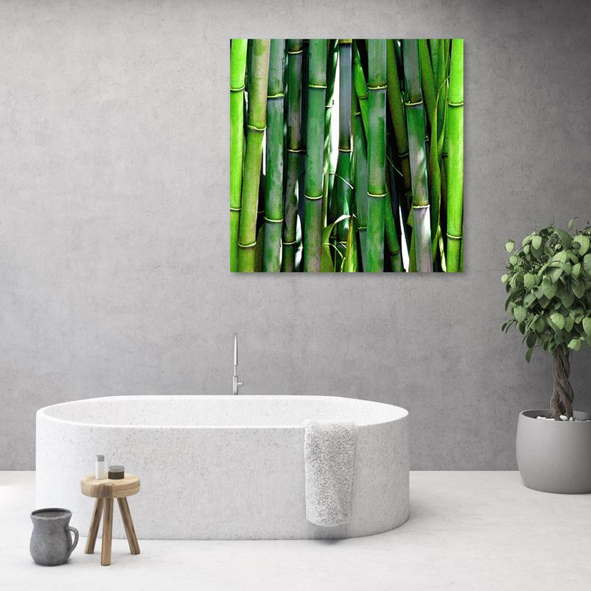 Stampe su tela, Bambù verde