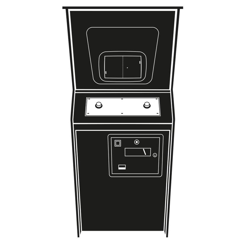 Sticker mural - Pong Machine