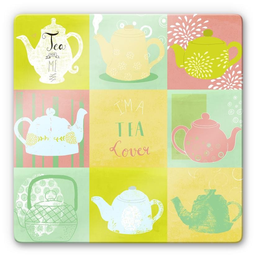 Glasschilderij Loske - Tea Time