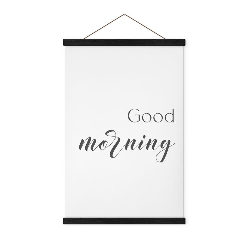 Affiche textile Good morning