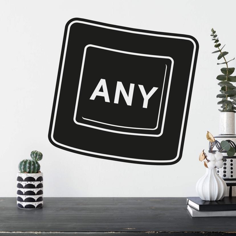 Sticker mural - Any Key