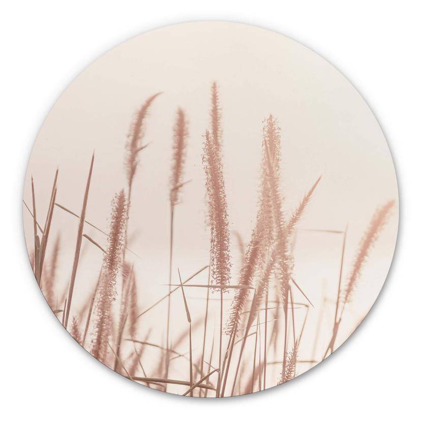 Wandcirkel Grass at Sea