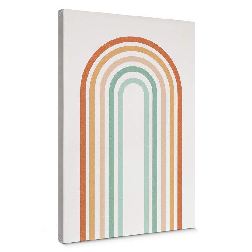 Lærredsprint - Boho Rainbow
