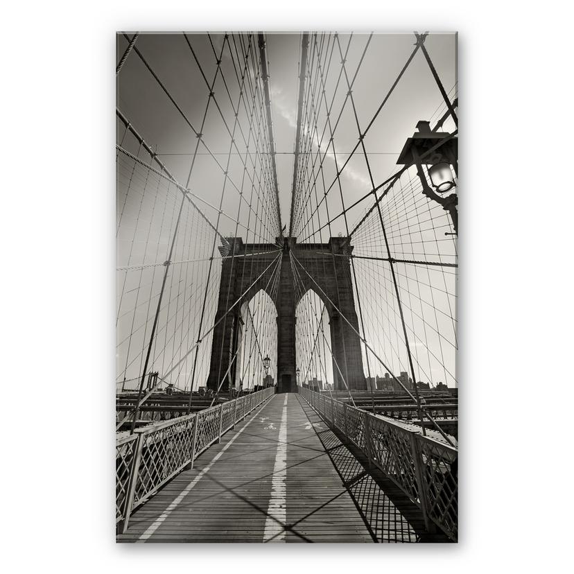 Akrylbillede Brooklyn Bridge perspektiv
