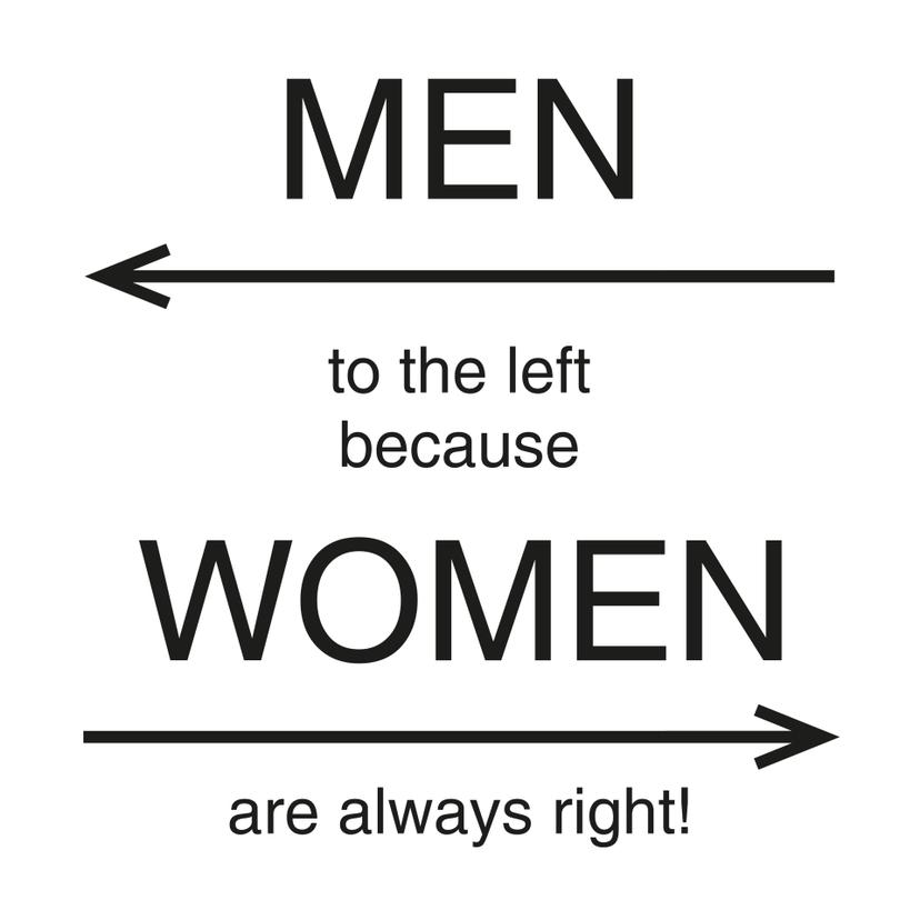 Adesivo murale Women are always right!