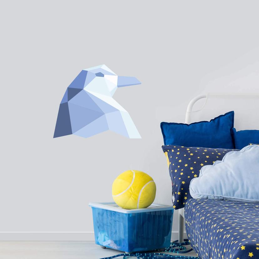 Sticker mural - Tête de pingouin - Géométrique