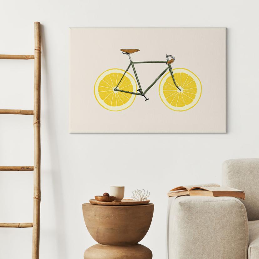 Stampa su tela Bicicletta con limone - Bodart