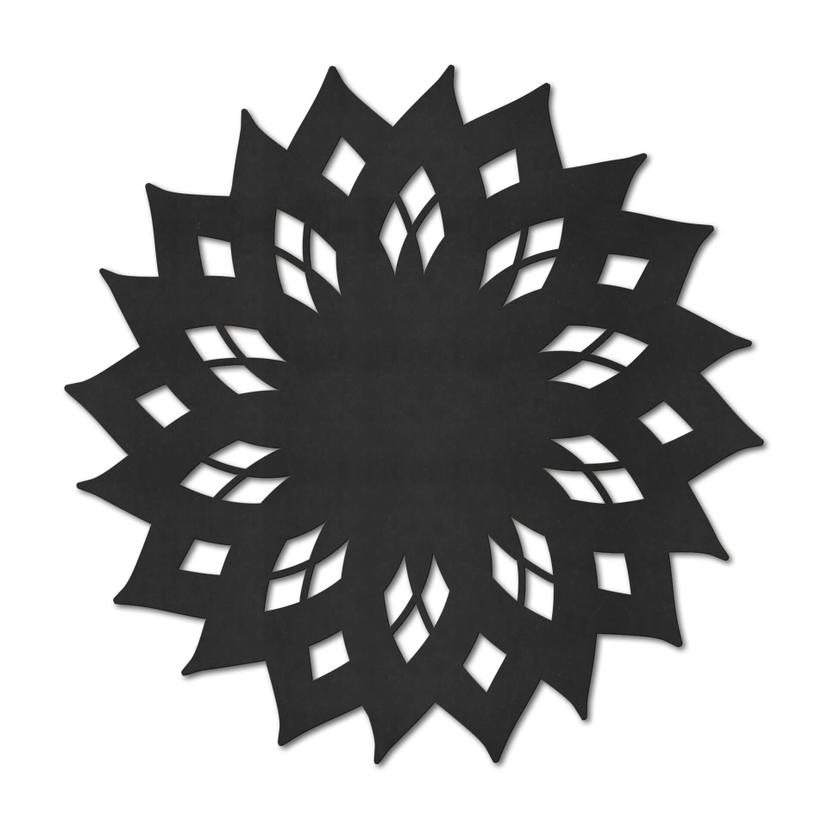 MDF - Väggdekorationer i trä mandala sol 02
