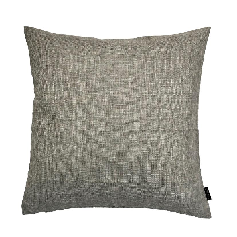 Uni Kissenhülle in silber in 40x40 cm