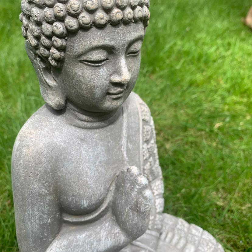Decoro giardino Lao Buddha 20x15x33 cm
