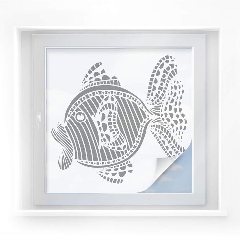 Película de privacidad Mosaic Fish