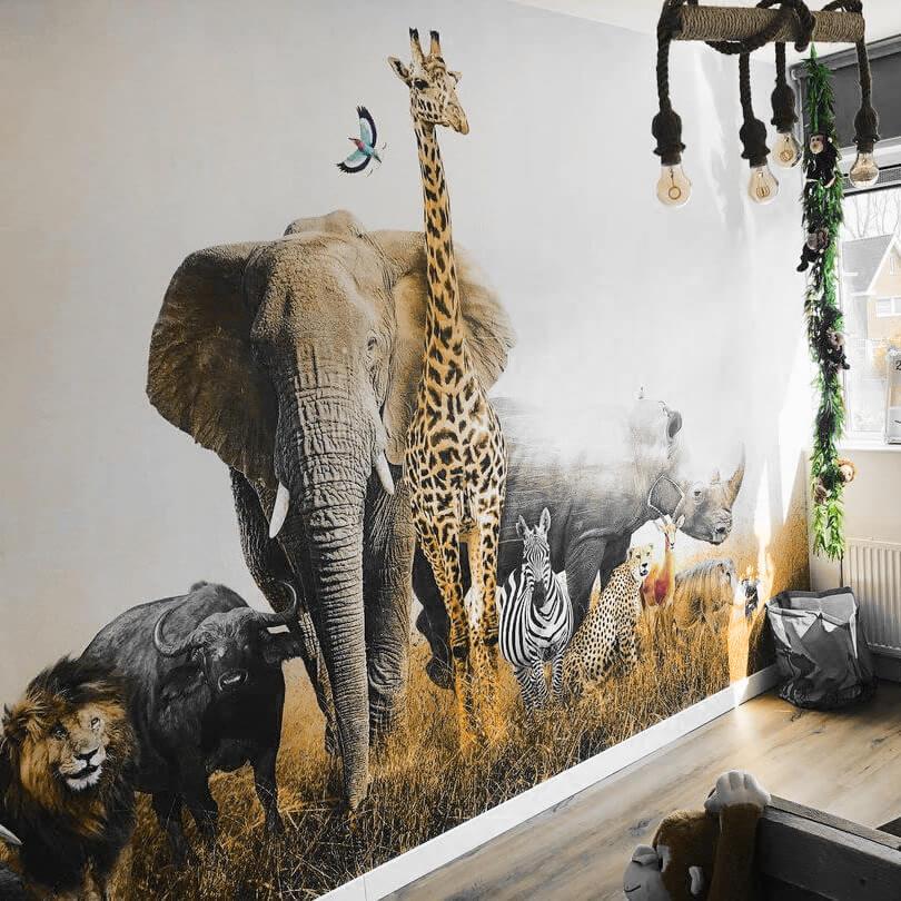 Fototapet - Afrikanske dyr