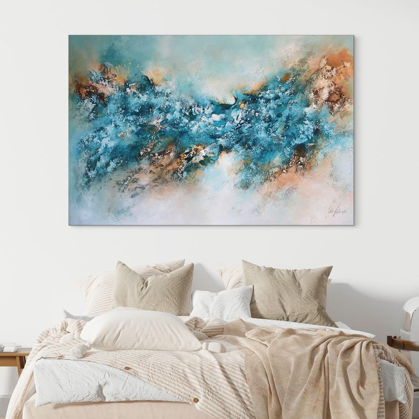 Murale Composizione astratta di ghiaccio - Alu-Dibond - Fedrau