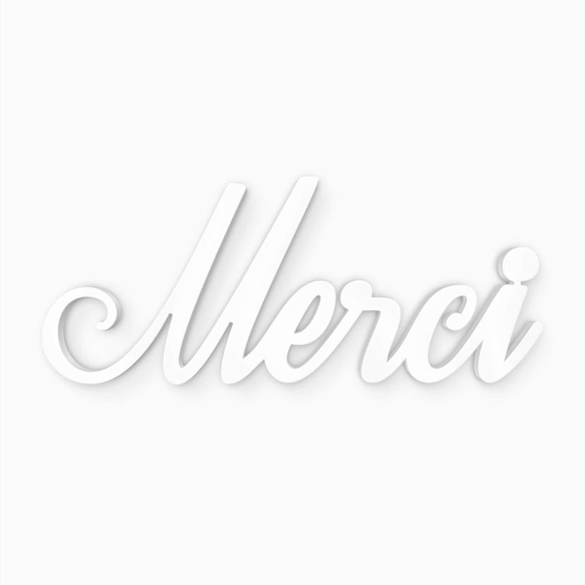 Lettere decorative - 3D Merci