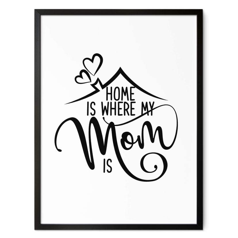 Poster Home is where my mom is