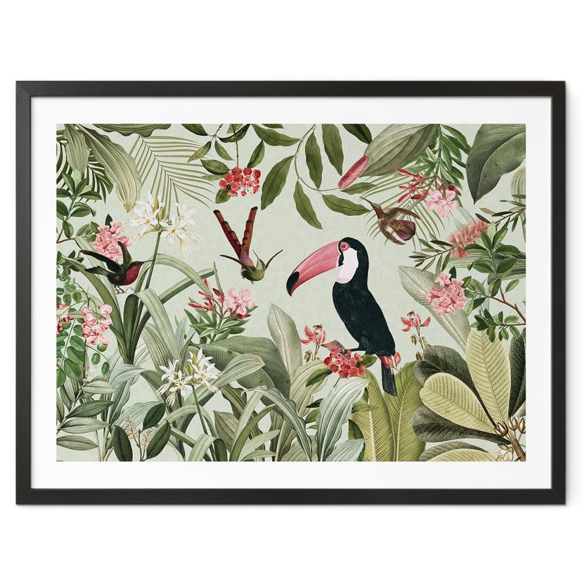 Plakat Tukan i et jungleparadis - UN Designs