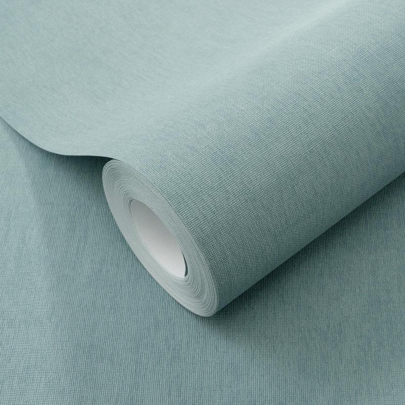 Vliesbehang, uni behang Aurora blauw