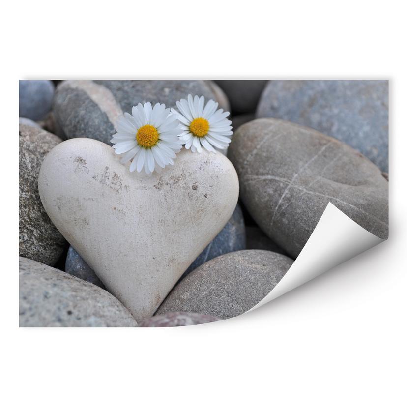 Poster autocollant - W - Fleurs d'Amour