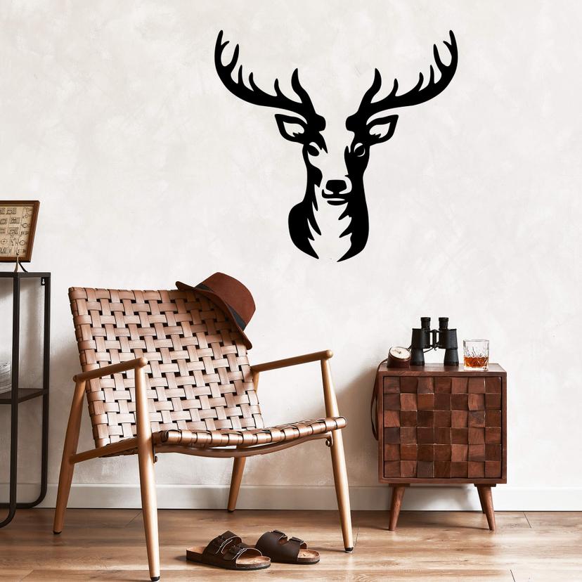 Wallsticker Hjortehoved