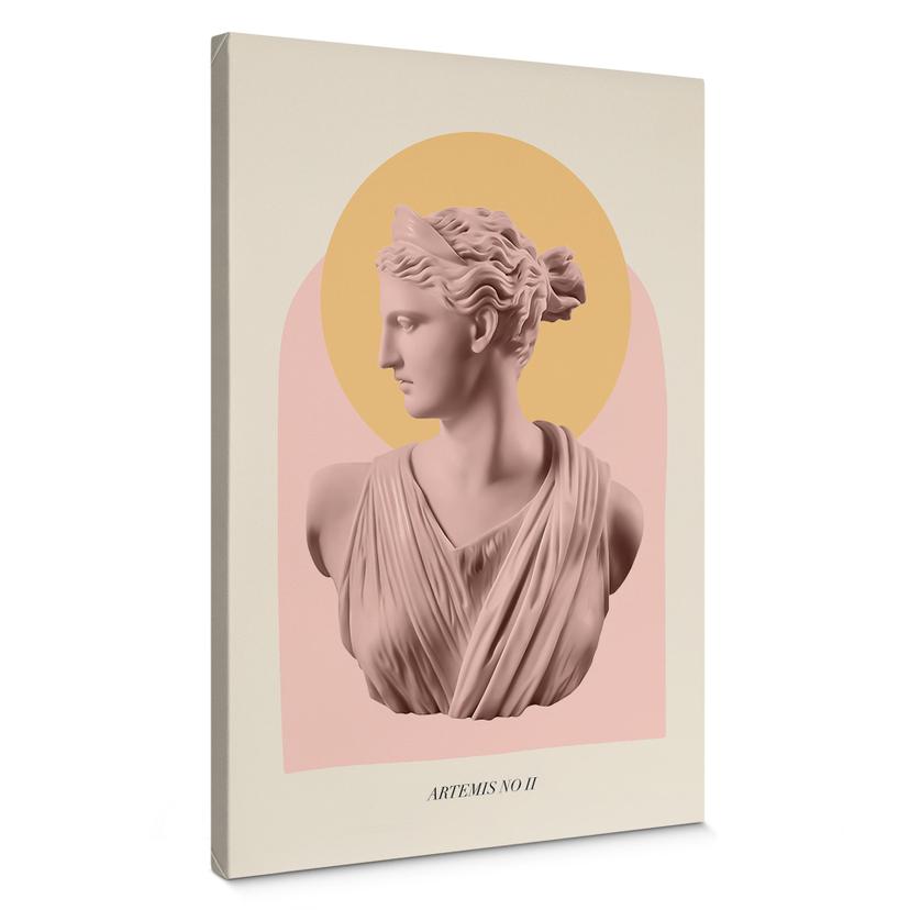 Lærredsprint - Statue af gudinden Artemis - Grace Digital Art