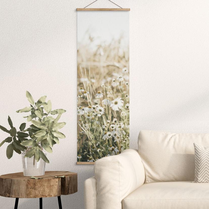 Textil poster Sommaräng med kamomill - Annie - Panorama