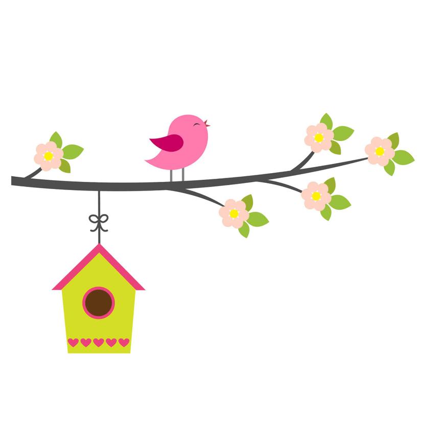 Sticker mural - Messager du printemps