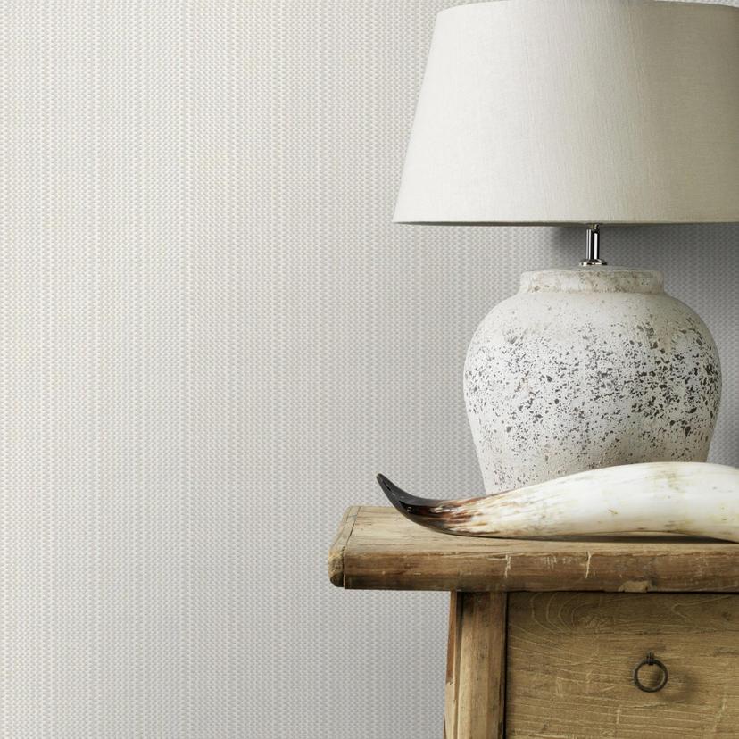 Almindeligt tapet, tekstureret non-woven tapet Bauhaus hvid