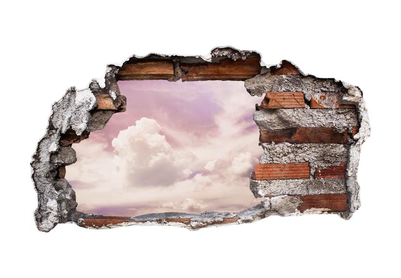 3Sticker mural 3D Nuages