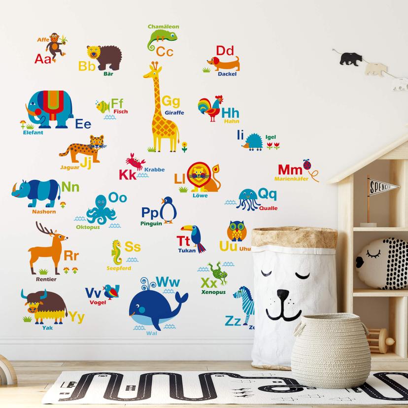 Wandtattoo byGraziela - ABC Tiere