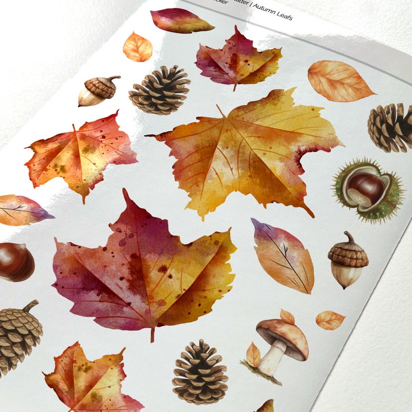 Klistermærke efterårsblade