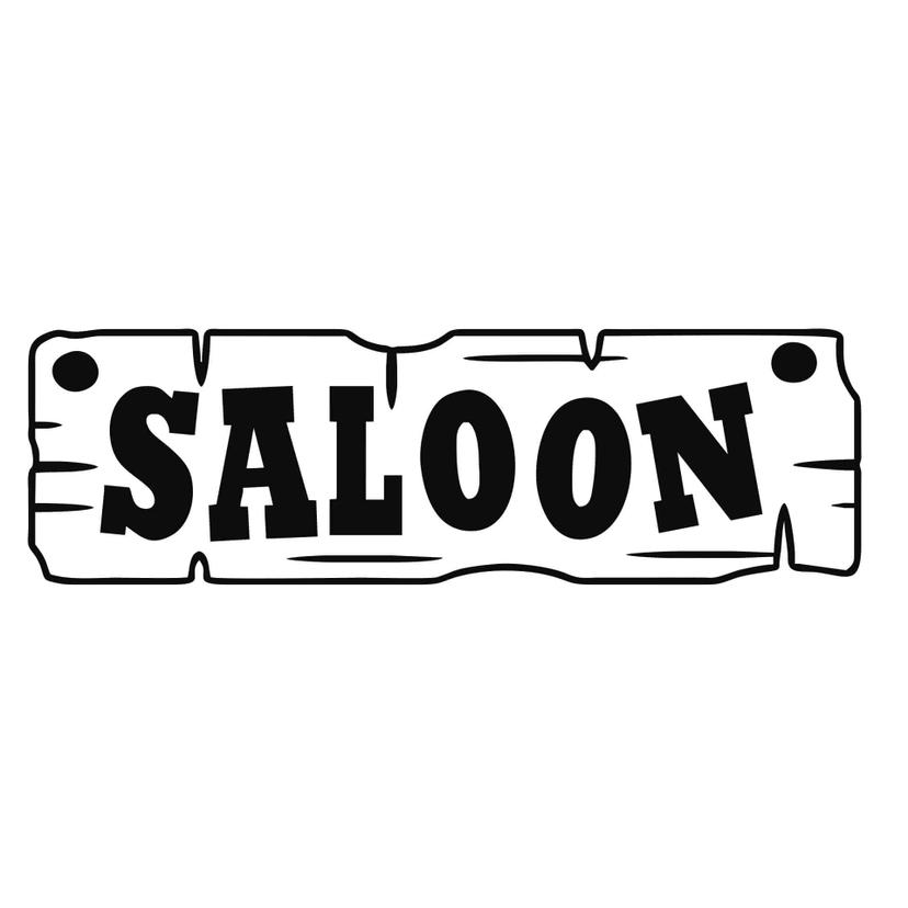 Sticker mural - Saloon