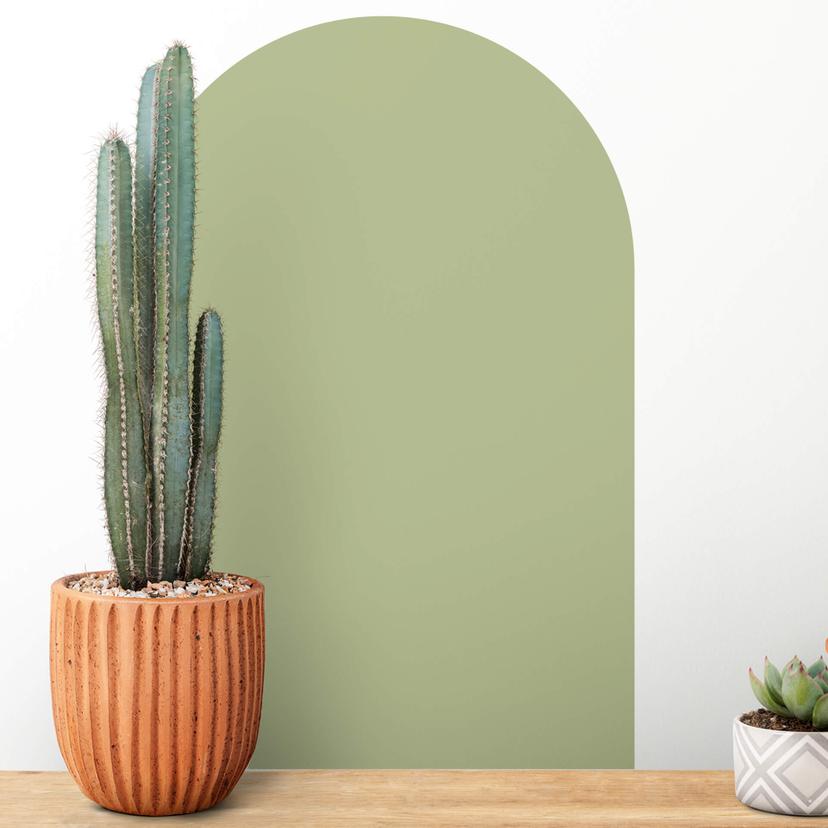 Wall Sticker Rund bue bred - Pistacie