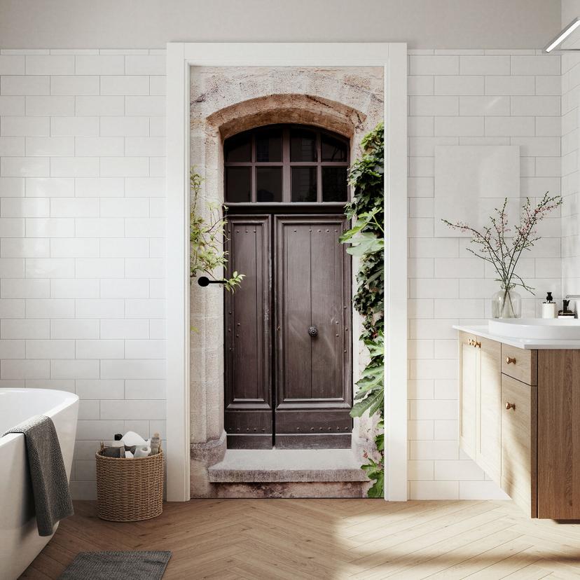 Lámina para puerta de madera antigua - Hugonnard - Decoración autoadhesiva para puertas