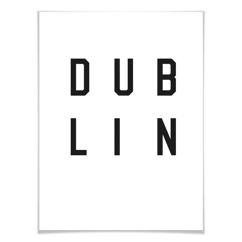 Poster tipografia - Dublino