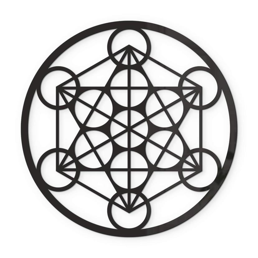 Decoro in acrilico - Cubo di Metatron