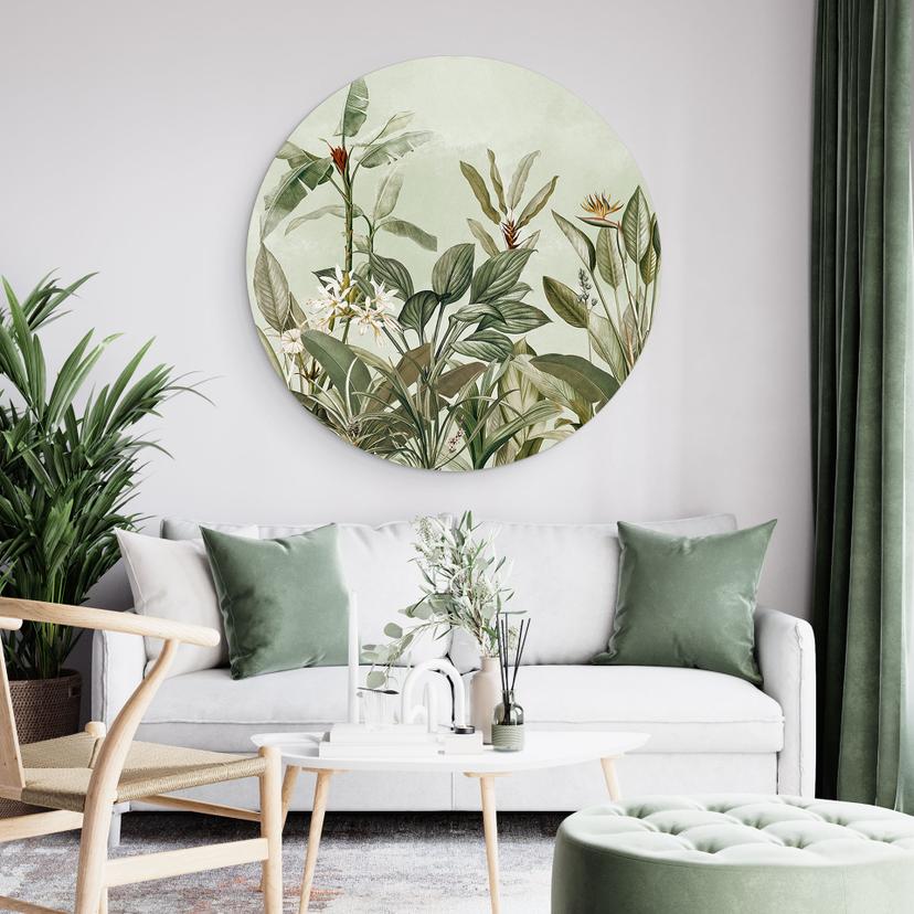Cerchio a muro Botanica tropicale - UN Designs