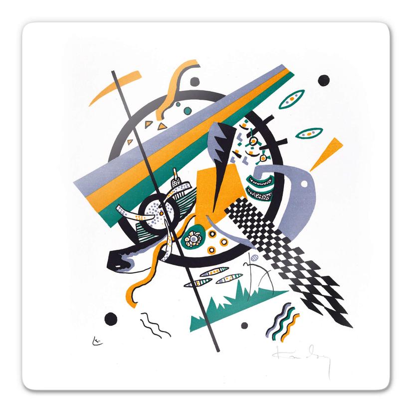 Glasschilderij Kandinsky – Kleine Wereld 4