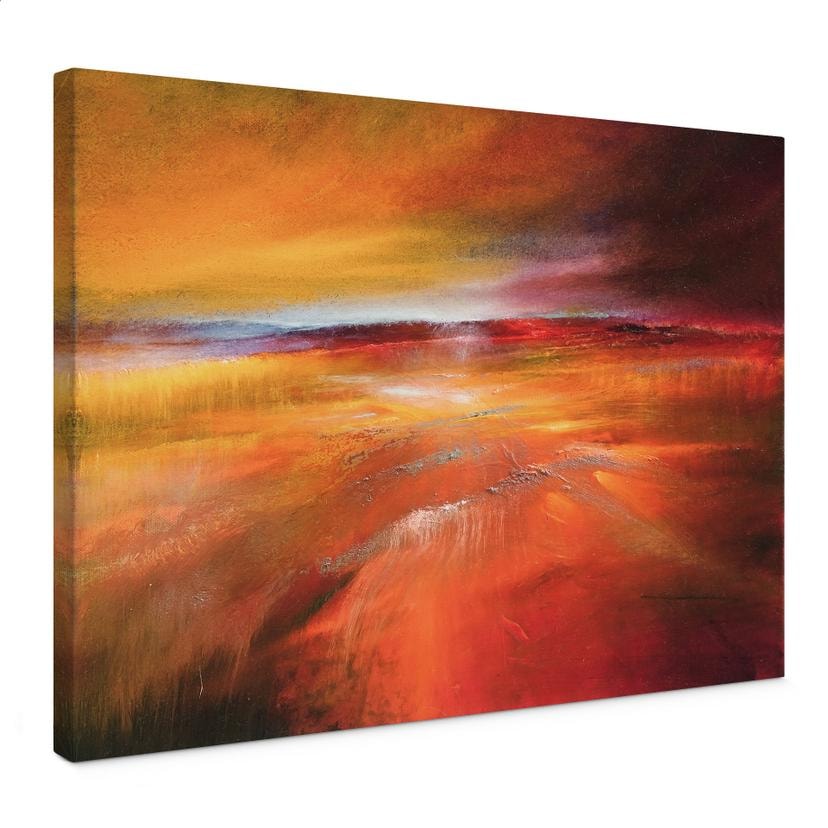 Tableau sur toile Paysage d'automne au crépuscule - Schmucker