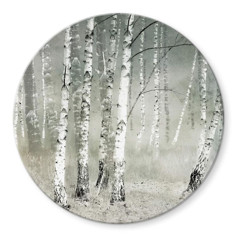 Tableau sur verre Talen - Repos matinal - Rond