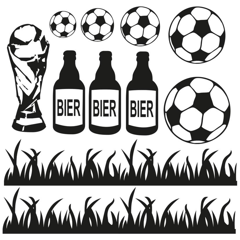 Adesivo murale - Composizione "calcio"